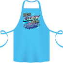 80s Baby 90s Made Me Music Pop Rock Cotton Apron 100% Organic Turquoise