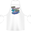 80s Baby 90s Made Me Music Pop Rock Cotton Apron 100% Organic White