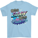 80s Baby 90s Made Me Music Pop Rock Mens T-Shirt 100% Cotton Light Blue