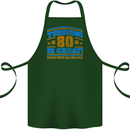 80th Birthday Turning 80 Is Great Cotton Apron 100% Organic Forest Green