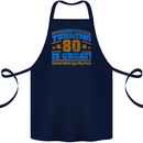 80th Birthday Turning 80 Is Great Cotton Apron 100% Organic Navy Blue