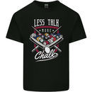 9-Ball Pool Less Talk More Chalk Funny Mens Cotton T-Shirt Tee Top Black