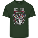 9-Ball Pool Less Talk More Chalk Funny Mens Cotton T-Shirt Tee Top Forest Green