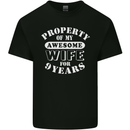 9 Year Wedding Anniversary 9th Funny Wife Mens Cotton T-Shirt Tee Top Black