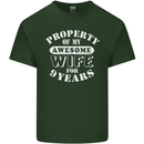 9 Year Wedding Anniversary 9th Funny Wife Mens Cotton T-Shirt Tee Top Forest Green