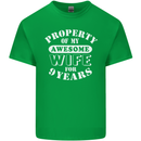 9 Year Wedding Anniversary 9th Funny Wife Mens Cotton T-Shirt Tee Top Irish Green