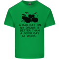 A Bad Day on My Drums Drummer Drumming Mens Cotton T-Shirt Tee Top Irish Green