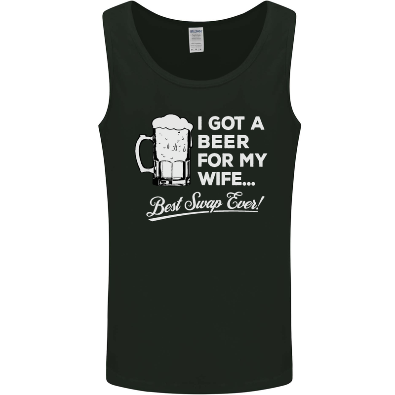 A Beer for My Wife Funny Alcohol BBQ Mens Vest Tank Top Black