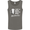 A Beer for My Wife Funny Alcohol BBQ Mens Vest Tank Top Charcoal