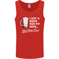 A Beer for My Wife Funny Alcohol BBQ Mens Vest Tank Top Red