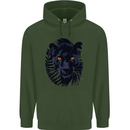 A Black Panther Childrens Kids Hoodie Forest Green