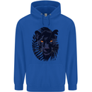 A Black Panther Childrens Kids Hoodie Royal Blue
