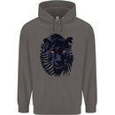 A Black Panther Mens 80% Cotton Hoodie Charcoal