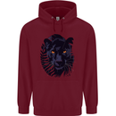 A Black Panther Mens 80% Cotton Hoodie Maroon