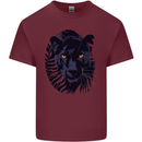 A Black Panther Mens Cotton T-Shirt Tee Top Maroon
