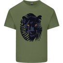 A Black Panther Mens Cotton T-Shirt Tee Top Military Green