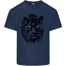 A Black Panther Mens Cotton T-Shirt Tee Top Navy Blue