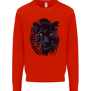 A Black Panther Mens Sweatshirt Jumper Bright Red