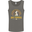 A Bull Terrier Dog Mens Vest Tank Top Charcoal