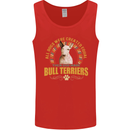 A Bull Terrier Dog Mens Vest Tank Top Red