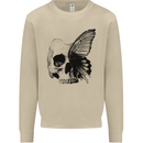 A Butterfly Skull Mens Sweatshirt Jumper Sand