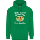 A Caravan for My Wife Caravanning Funny Mens 80% Cotton Hoodie Irish Green