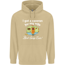 A Caravan for My Wife Caravanning Funny Mens 80% Cotton Hoodie Sand