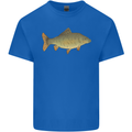 A Carp Fish Fishing Fisherman Mens Cotton T-Shirt Tee Top Royal Blue
