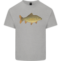 A Carp Fish Fishing Fisherman Mens Cotton T-Shirt Tee Top Sports Grey