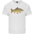 A Carp Fish Fishing Fisherman Mens Cotton T-Shirt Tee Top White
