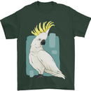 A Cockatoo Mens T-Shirt 100% Cotton Forest Green