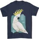 A Cockatoo Mens T-Shirt 100% Cotton Navy Blue