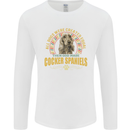 A Cocker Spaniel Dog Mens Long Sleeve T-Shirt White