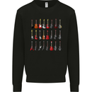A Collection of Guitars Guitarist Electric Mens Sweatshirt Jumper Black