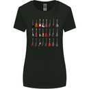 A Collection of Guitars Guitarist Electric Womens Wider Cut T-Shirt Black