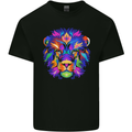 A Colourful Lion Mens Cotton T-Shirt Tee Top Black
