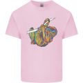 A Colourful Sloth on a Branch Mens Cotton T-Shirt Tee Top Light Pink