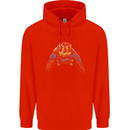 A Colourful Turtle Animals Ecology Ocean Childrens Kids Hoodie Bright Red
