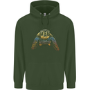 A Colourful Turtle Animals Ecology Ocean Childrens Kids Hoodie Forest Green