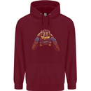 A Colourful Turtle Animals Ecology Ocean Childrens Kids Hoodie Maroon