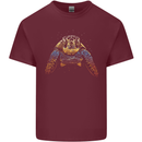 A Colourful Turtle Animals Ecology Ocean Mens Cotton T-Shirt Tee Top Maroon