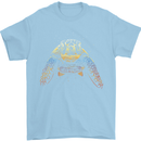 A Colourful Turtle Animals Ecology Ocean Mens T-Shirt Cotton Gildan Light Blue