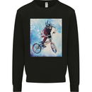 A Cool BMX Design Mens Sweatshirt Jumper Black