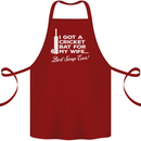 A Cricket Bat for My Wife Best Swap Ever! Cotton Apron 100% Organic Maroon