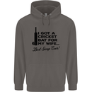 A Cricket Bat for My Wife Best Swap Ever! Mens 80% Cotton Hoodie Charcoal