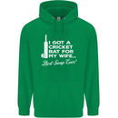 A Cricket Bat for My Wife Best Swap Ever! Mens 80% Cotton Hoodie Irish Green