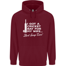 A Cricket Bat for My Wife Best Swap Ever! Mens 80% Cotton Hoodie Maroon