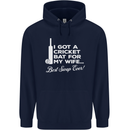 A Cricket Bat for My Wife Best Swap Ever! Mens 80% Cotton Hoodie Navy Blue