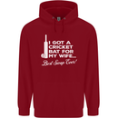 A Cricket Bat for My Wife Best Swap Ever! Mens 80% Cotton Hoodie Red