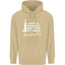 A Cricket Bat for My Wife Best Swap Ever! Mens 80% Cotton Hoodie Sand